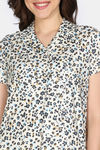 Zivame Snuggle Safari Knit Poly Pyjama Set - Antique White — thumbnail 5